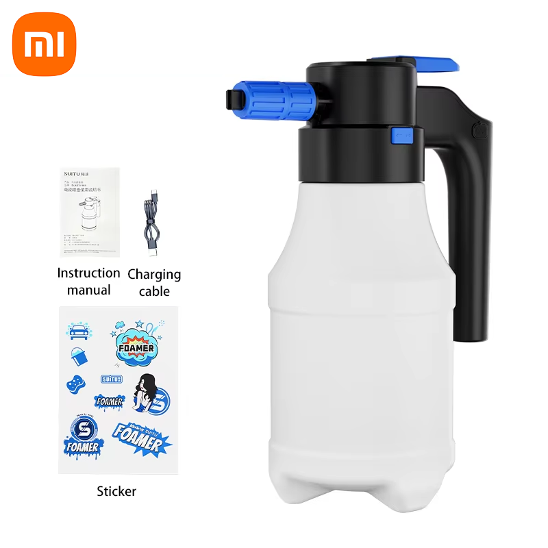 

Электрический распылитель пены Xiaomi, генератор пены для автомойки, литиевая батарея, пенопластовая луча, 1 часа, выносливость, полотенце для мытья автомобиля, пенопластовая мойка