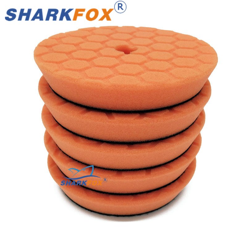 

Полировальная полировальная Подушка Sharkfox 3/5/6 дюйма, Германия, стандартная деталь для автомобильных аксессуаров, красивая полировальная подушка для воска