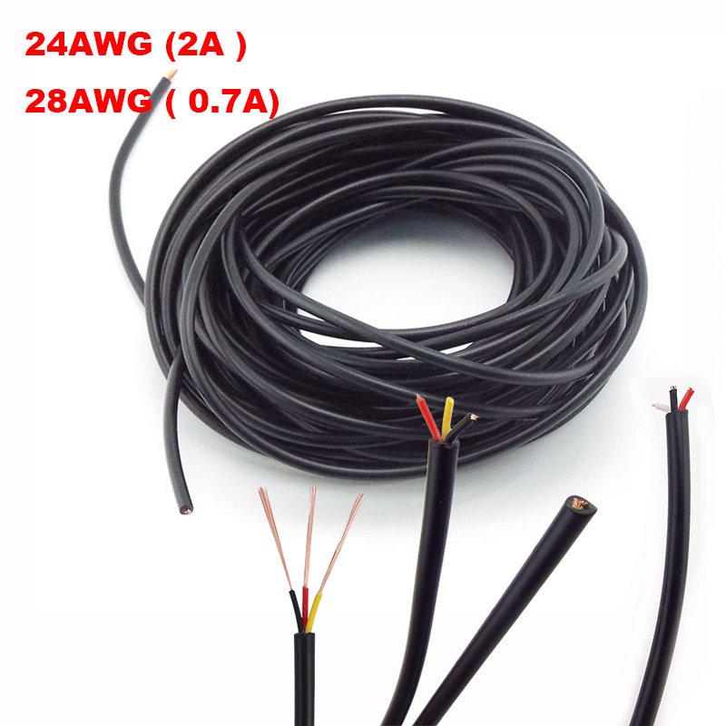 

Медный трехжильный провод 24AWG 28AWG