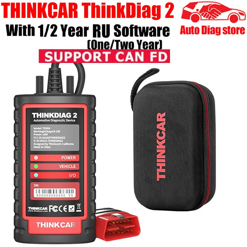 

THINKCAR Thinkdiag 2, все системы диагностического инструмента, поддерживает протоколи CAN FD Thinkdiag2 для DZ/XD/PD Golo/Thinkdiag THINKCAR Pro