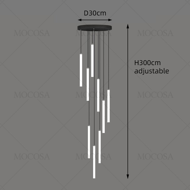 

Подвесные светильники MOCOSA для лестницы 3 штуки