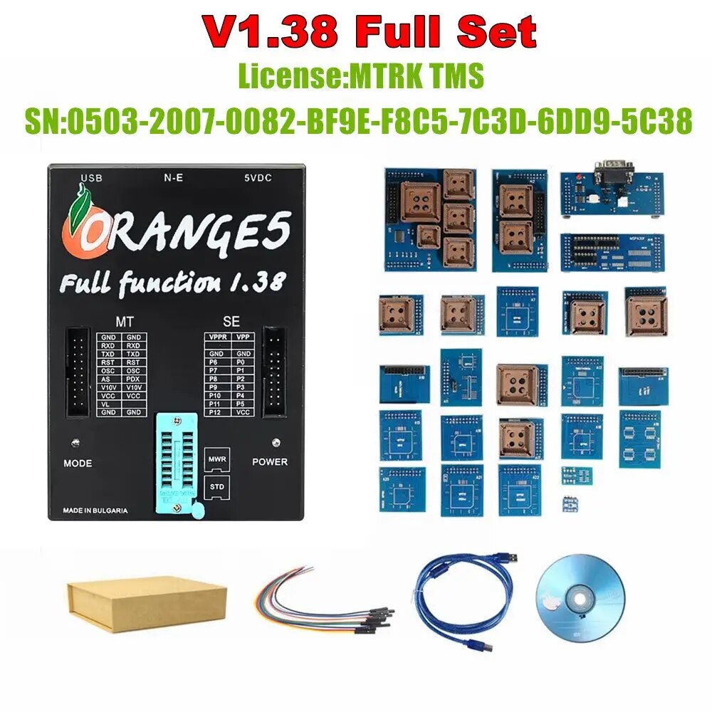 

Программатор OEM Orange 5 V1.42 Программатор Orange5 с полным адаптером Orange 5 V138, версия программного обеспечения