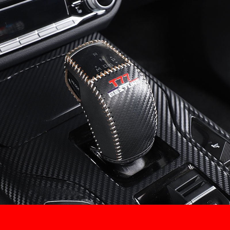 

Для Faw Bestune T77 2018-2023 автомобильный Стайлинг кожаный чехол переключения передач ручной работы рычаг переключения передач чехол авто модифицированные аксессуары