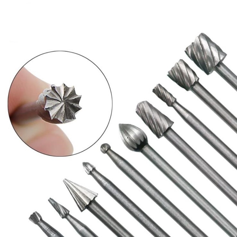 

Набор из 10 шт. гравировальных инструментов Dremel HSS titanium
