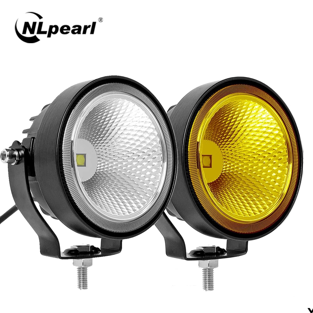 

NLpearl, 2 Шт., 12 В, 24 В, Светодиодный Рабочий Фонарь, Круглый, 4 Дюйма, Внедорожный Фонарь
