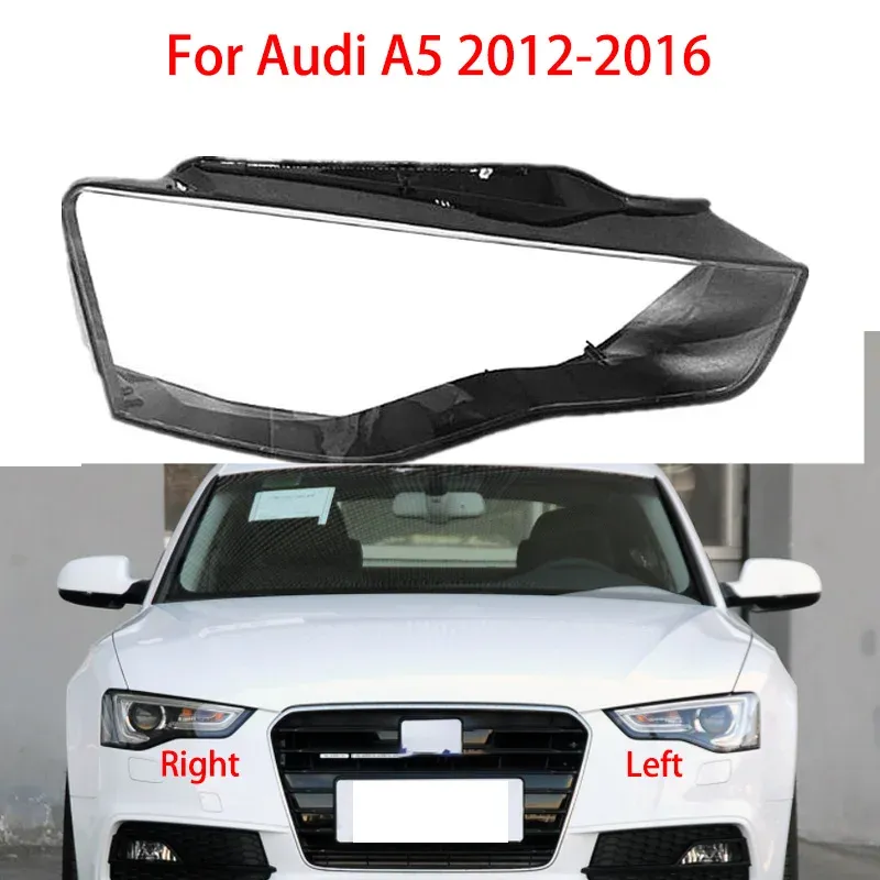 

ДЛЯ AUDI A5 2012-2016 абажур для фар прозрачная линза для фар левая и правая крышка абажура линза защита света