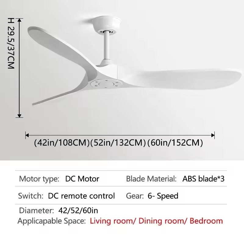 

Потолочный вентилятор INTELLIGENT FAN 42, 52, 60 дюймов винтажный