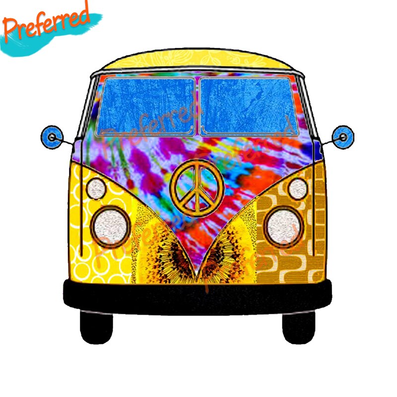 

Автомобильная виниловая наклейка Hippie Van Volkswagen