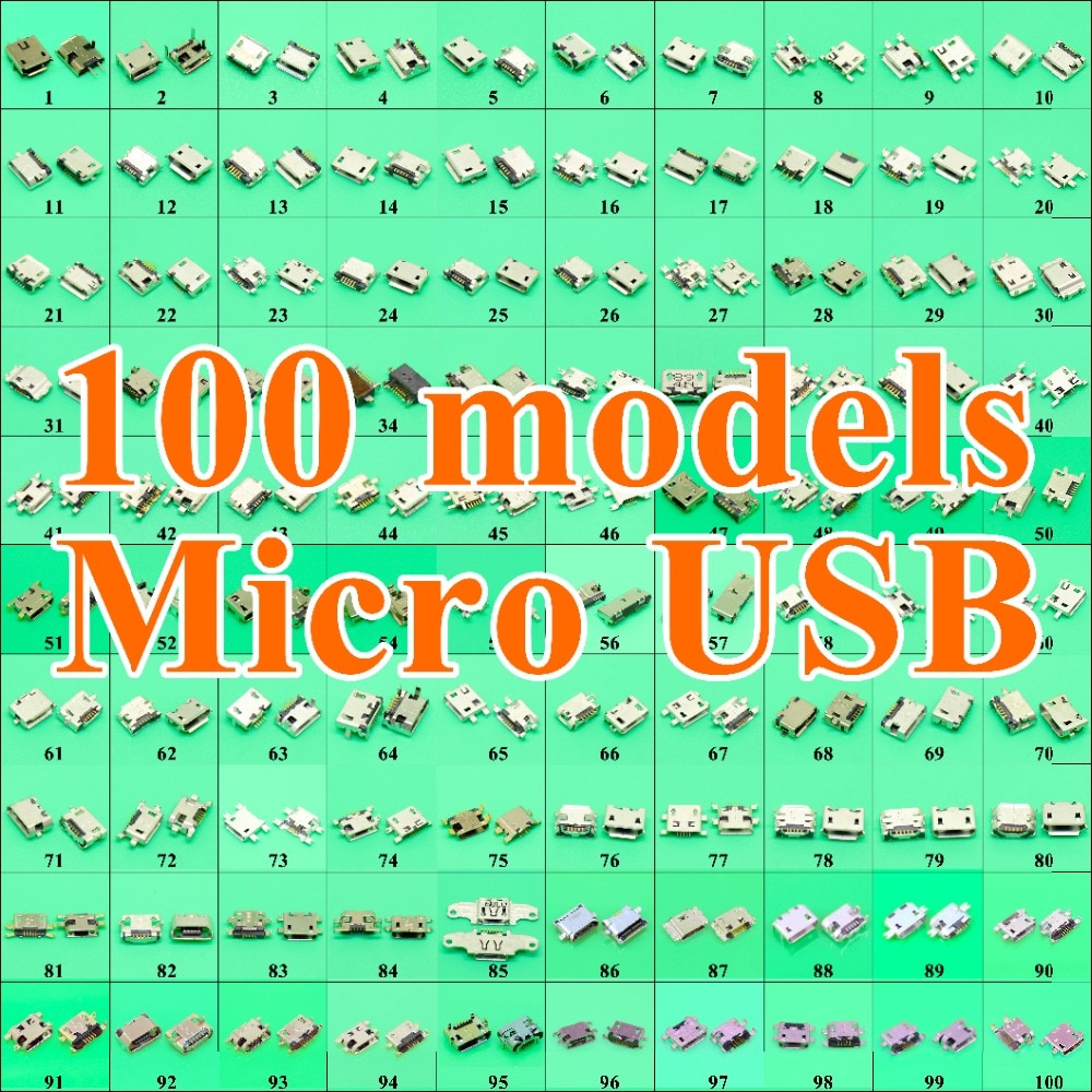 

Набор разъемов micro USB ChengHaoRan 100models