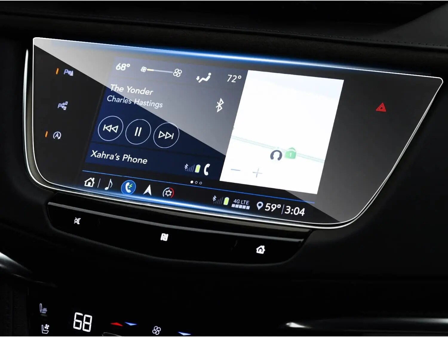 

Для Cadillac XT5 XT6 2019-2022 2023 8-дюймовый автомобильный ЖК-дисплей gps навигация Закаленное стекло Защитная пленка для сенсорного экрана