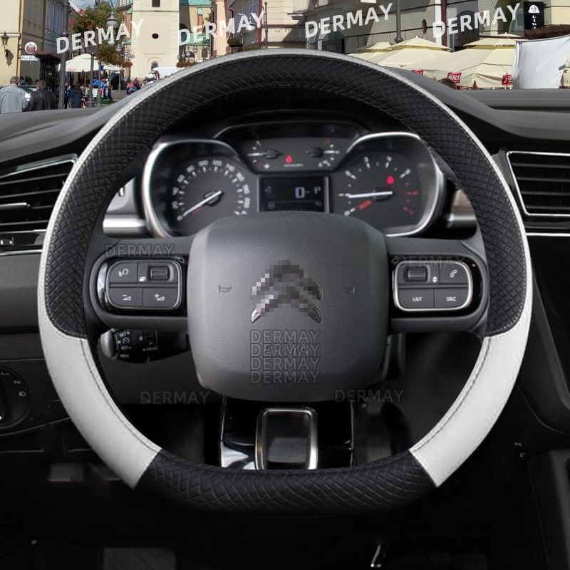 

Для Citroen C3/C3 Picasso Aircross Lumiere Pluriel DS3 DS5 9 цветов автомобильный чехол на руль из искусственной кожи Нескользящие автомобильные аксессуары