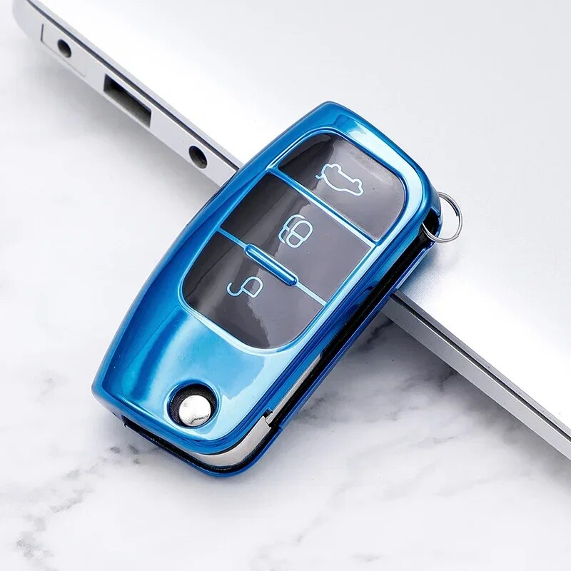 

Чехол для автомобильного ключа из ТПУ для Ford Fiesta Focus 2 Ecosport Kuga Escape Falcon B-Max C-Max Eco Sport Galaxy Key Bag Shell Holder