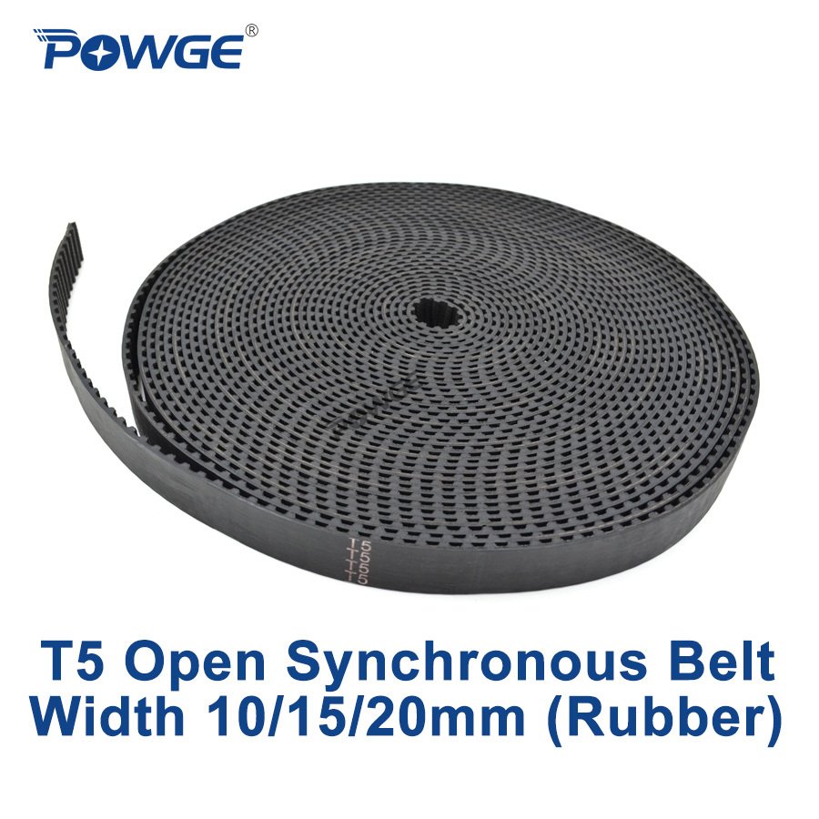 

POWGE Т5 открытый синхронный ремень резиновый 10/15/20 мм