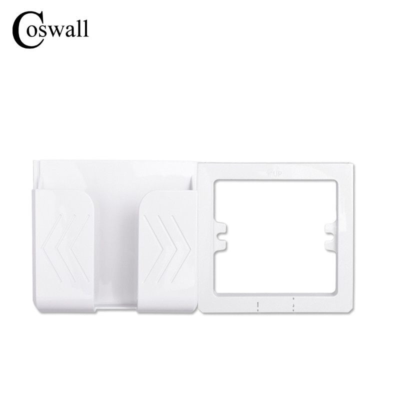 

COSWALL Настенная розетка с USB Type-C черная/белая
