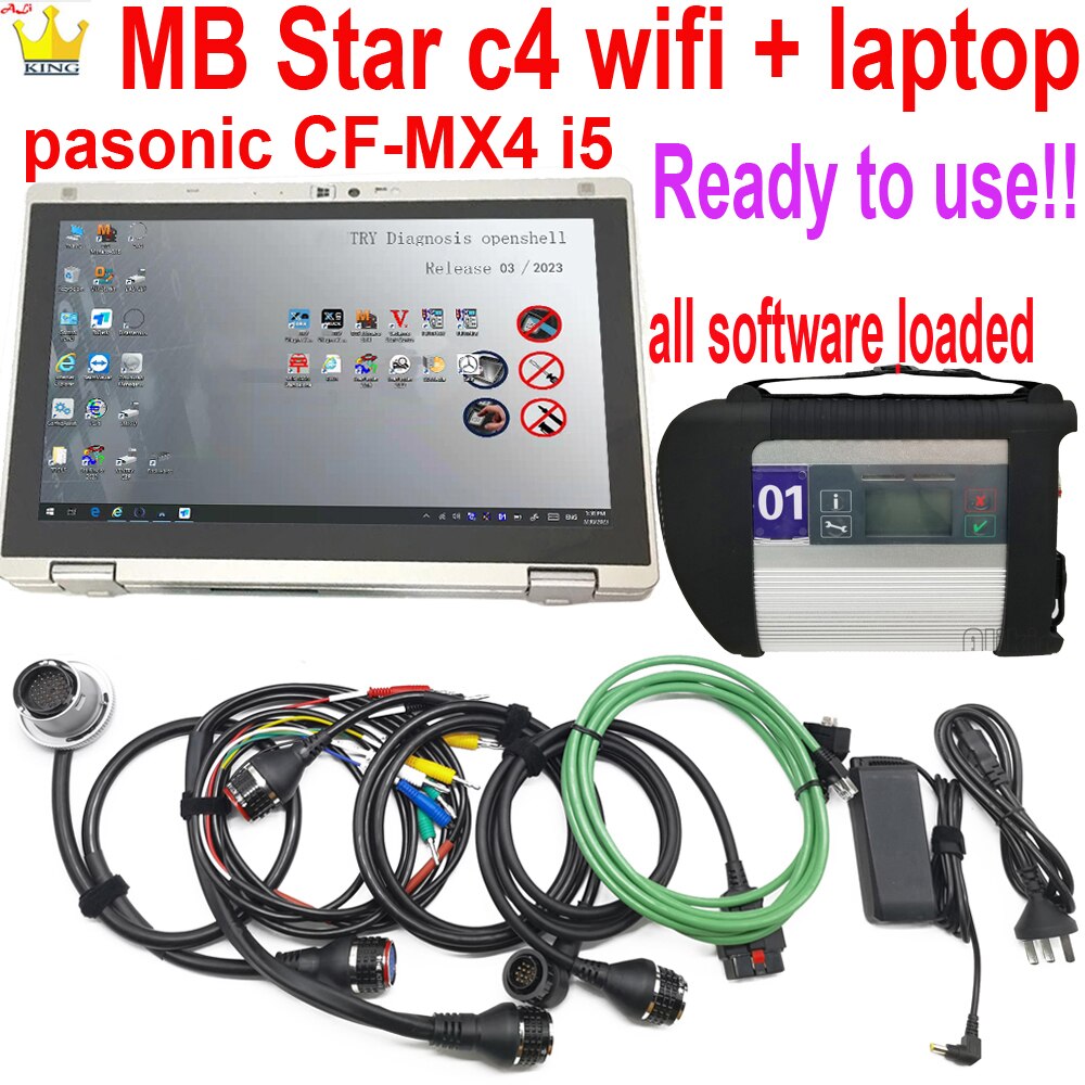

Диагностический инструмент Star diagnosis c4 MB Star C4 sd connect compact 4 с программным обеспечением HHTWIN SSD мультиплексор c4 ноутбук CFMX4 инструмент для диагностики автомобилей и грузовиков