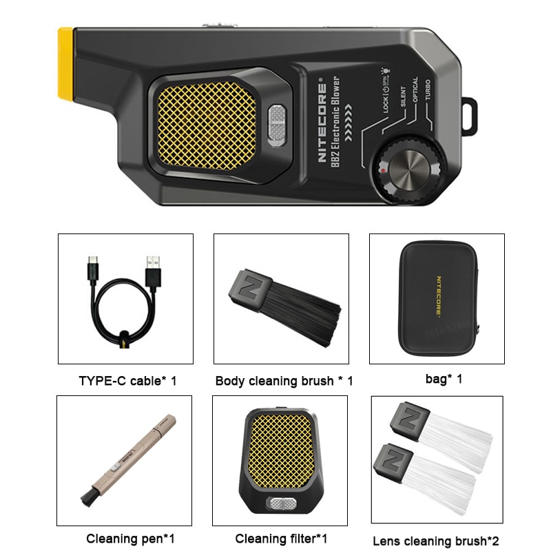 

Электронный нагнетатель Nitecore BB2 для детской фотосъемки, многофункциональный легкий, максимальный 33,6 Вт, 80 км/ч