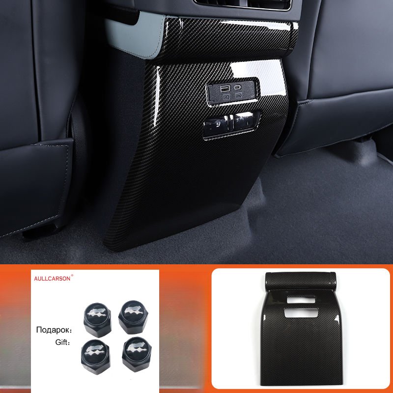 

Для BYD Leopard 5 2023 2024, подлокотник из углеродного волокна, задняя вентиляционная рамка, противоударная крышка, наклейка, накладка, аксессуары