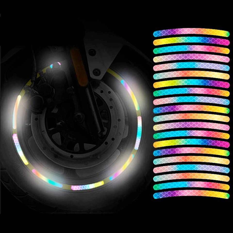 

20 Шт. Светоотражающие Наклейки Для Колесных Губ Мотоцикла, Обода Колеса Автомобиля, Светящиеся Ночники