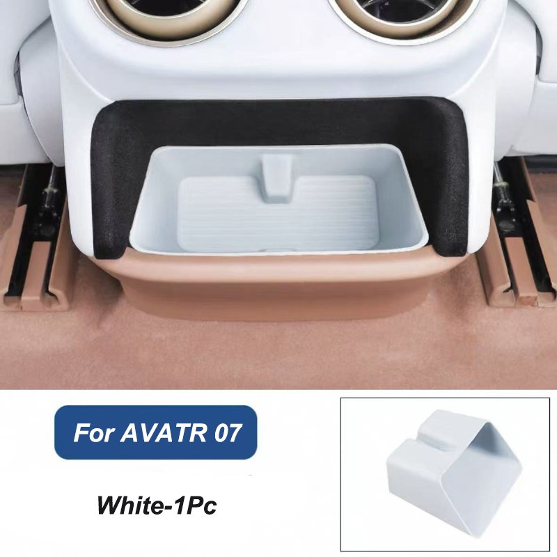 

For AVATR 07 2024 2025 Rear Storage Box Garbage Bin Storage Box Silicone Pad Accessories