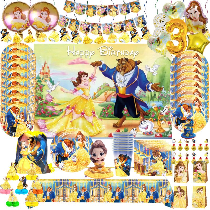 

Одноразовые наборы посуды Beauty and the Beast