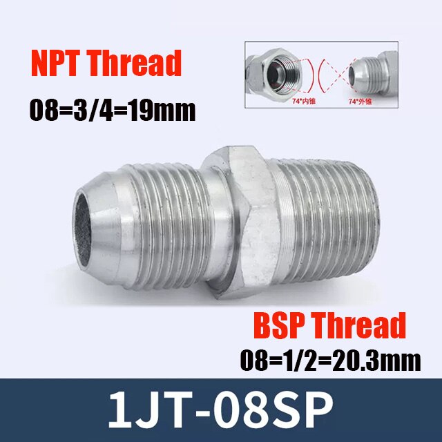 

Гидравлический адаптер NPT-BSP 7/16 9/16 U3/4 7/8