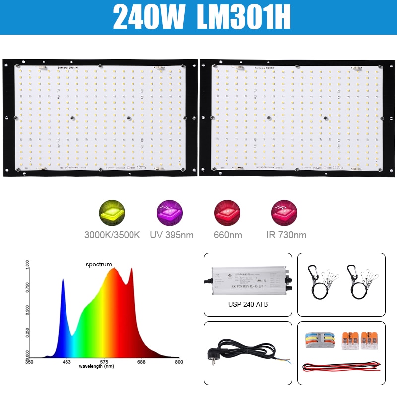 

Приглушаемая модель LM301H, 120 Вт, 240 Вт, Quantum Tech V3, фотоплата полного спектра 3000K, 3500K, 4000K с УФ-ИК, внутренняя фотография