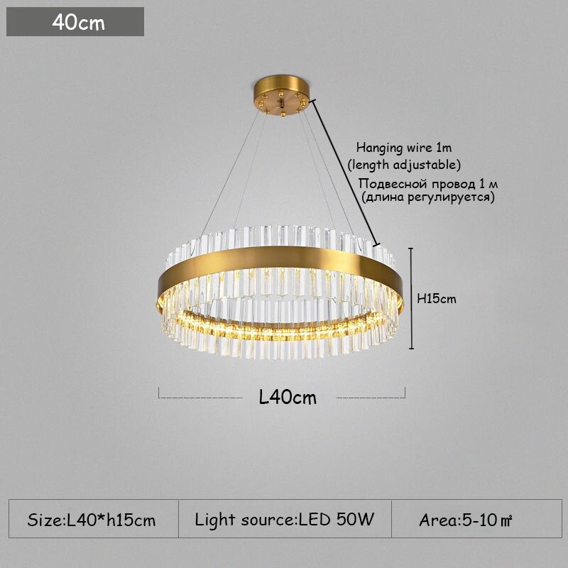 

Подвесная люстра DF LIGHT HOUSE DF8227 золотая