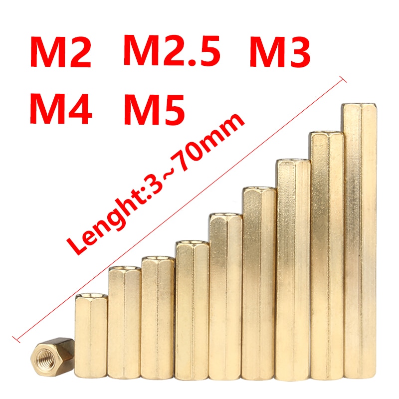 

Латунные стойки M2 M2.5 M3 M4 M5