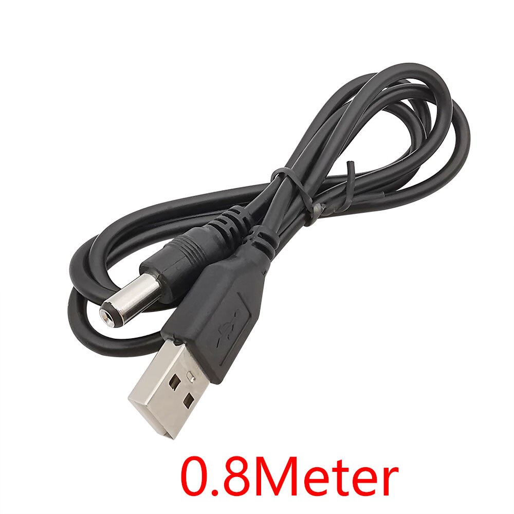 

USB 2.0 тип A штекер до 5,5x2,1 мм/5,5x2,5 мм разъем питания постоянного тока кабельный разъем Удлинительный шнур 0,8 м 1 м