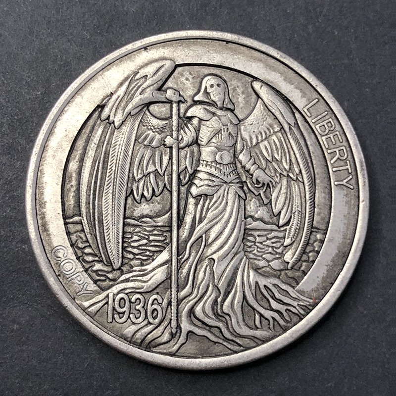 

Медная копия монеты США 1936 года "Жнец"