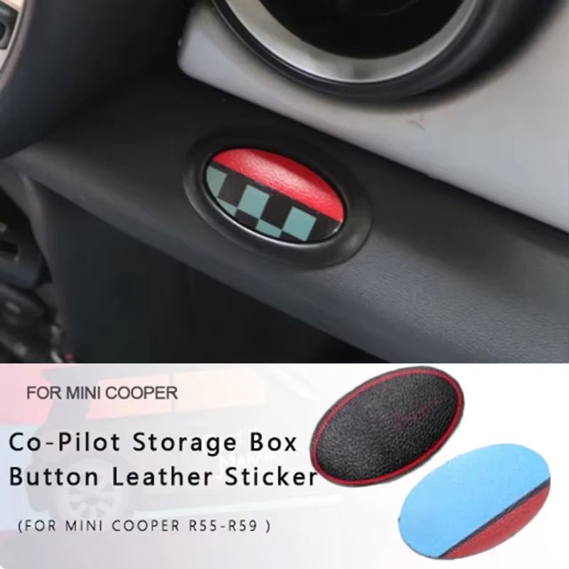 

Для MINI COOPER R55 R56 R57 R58 R59 коробка для хранения второго пилота, кожаная наклейка, автомобильный Стайлинг