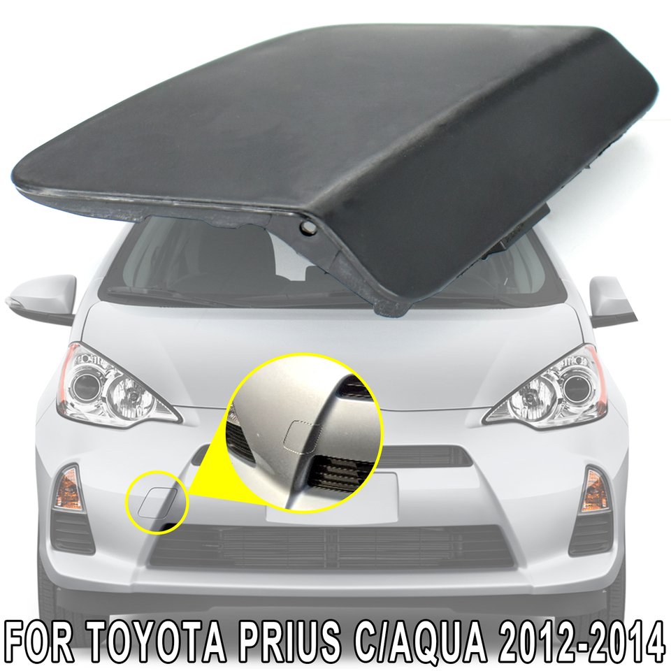 

Передний бампер для Toyota Prius C Aqua 2012-2014, буксировочный крючок, крышка, буксировочный черный колпачок, прицеп, непредназначенный для 52127-52941, автомобильные аксессуары