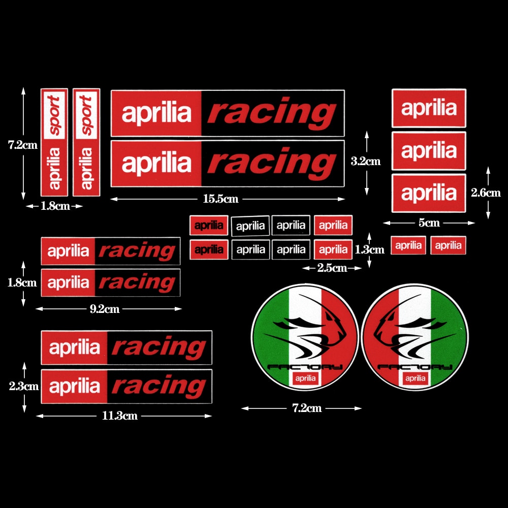 

Высокоотражающие наклейки для гоночных мотоциклов Aprilia, комплект наклеек RSV RSV4 Tuono RS, ламинированные наклейки для велосипедов, наклейки