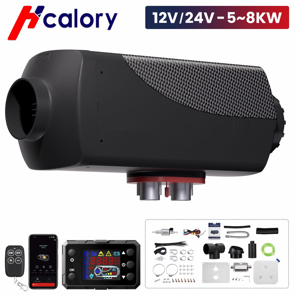 

Hcalory 8 кВт дизельный автомобильный стояночный обогреватель 12 В с глушителем дистанционного управления грузовик лодка автобус RV прицеп 24 В дизельный воздухонагреватель