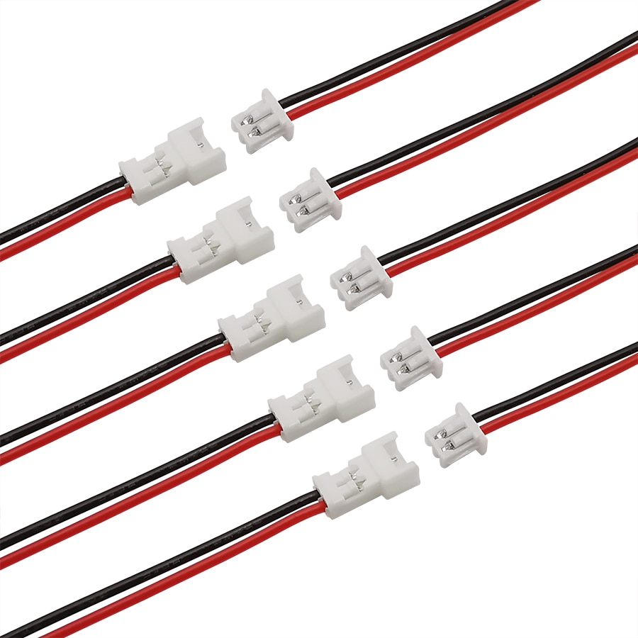 

JST 1.25mm 2-контактный разъем красный/черный 15 см