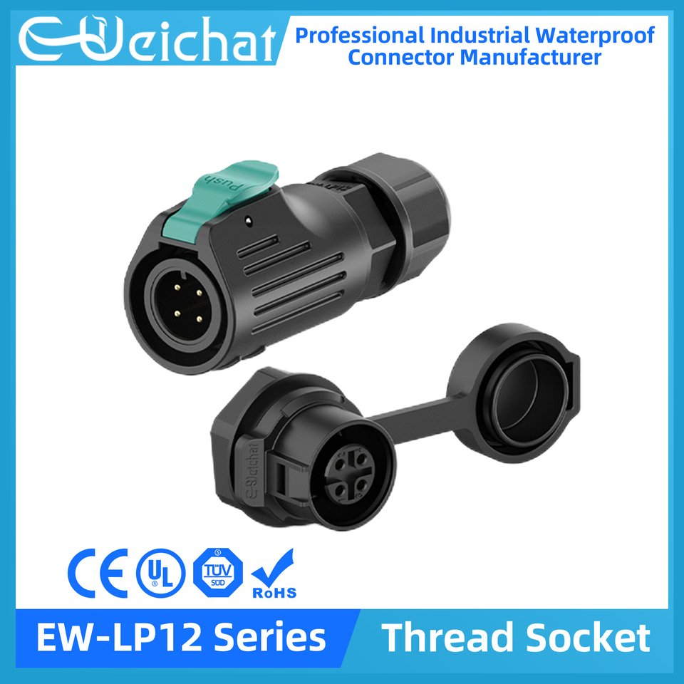 

Водонепроницаемый разъем E-WeiChat EW-LP12 M12