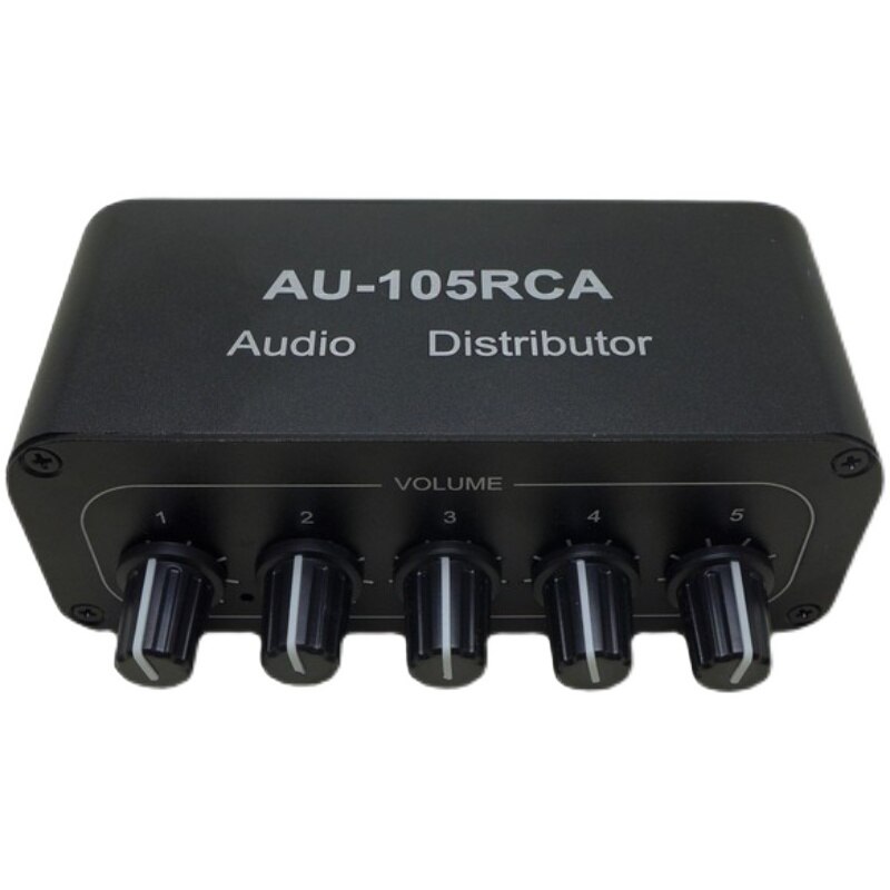 

1 вход 5 выходов аудиораспределитель стерео аудио микшер RCA сплиттер двухканальный NJM4580 OpAmp для усилителя мощности активное аудио
