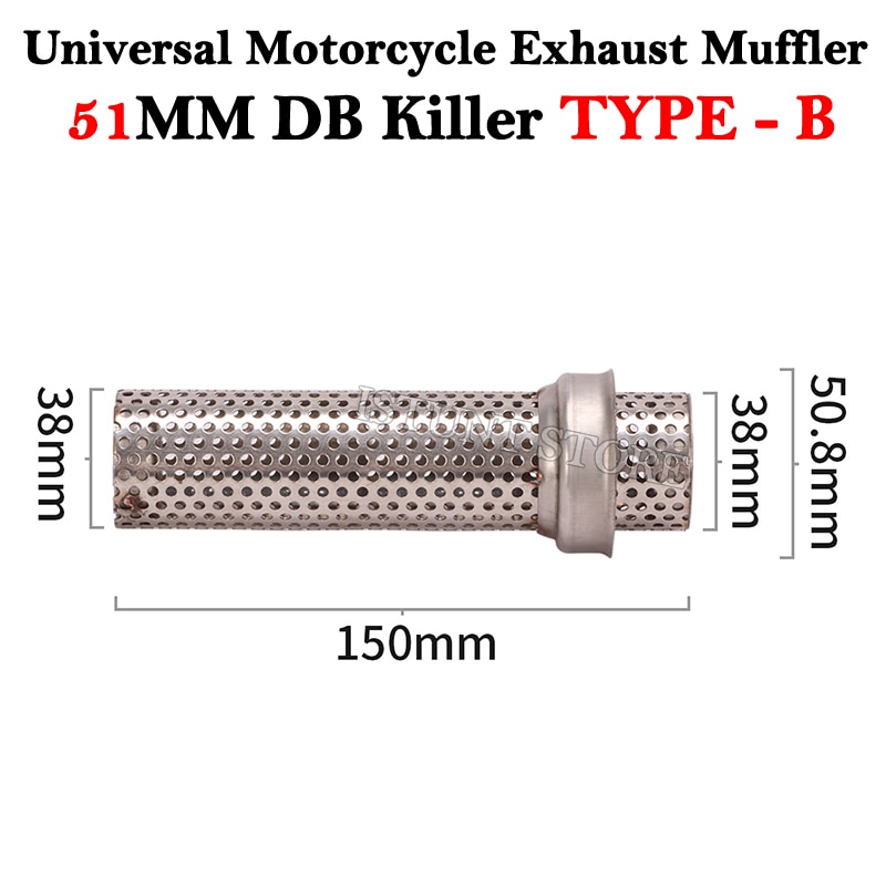 

60 мм 51 мм DB Killer универсальный мотоцикл Yoshimura глушитель выхлопной системы шумоглушитель Moto Escape глушитель без шнуровки