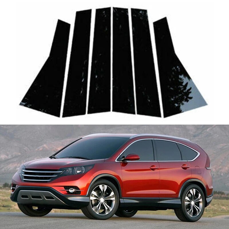 

Глянцевая Черная Наклейка На Край Боковой Двери Для HONDA CRV 2012-2016, Поликарбонатный Хромированный Аксессуар Для Стайлинга