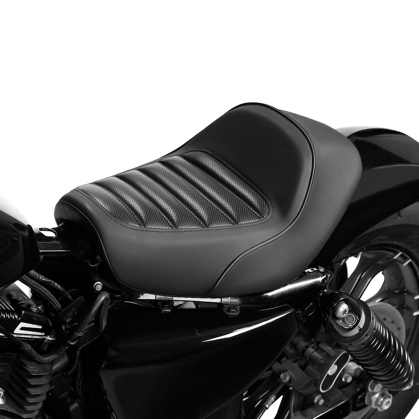 

Черное переднее сиденье водителя мотоцикла для Harley Sportster XL883 XL 1200 Iron 2010-2023 2022 2021 2018