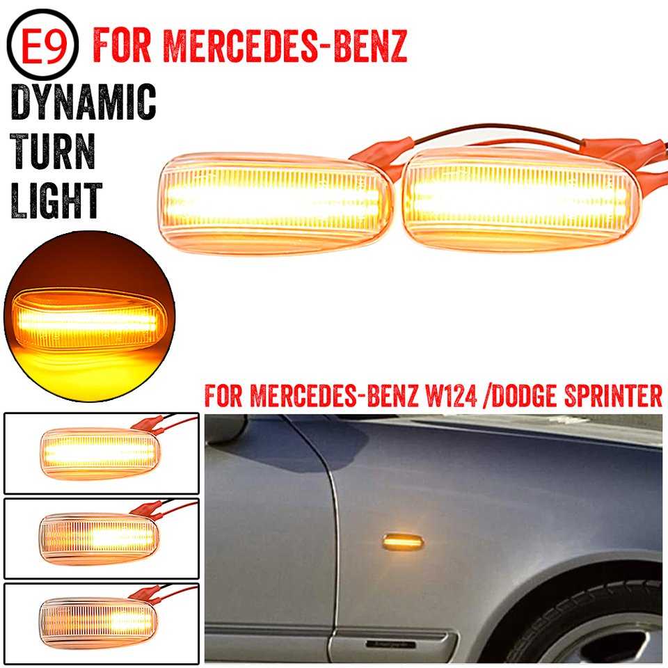 

2 шт., динамический поворотник для Mercedes BENZ E-Class W210 C-Class W202 W208