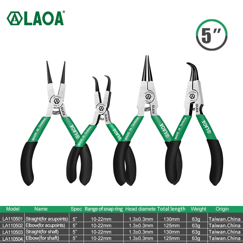 

LAOA Плоскогубцы для стопорных колец 5/7/9/12 дюймов