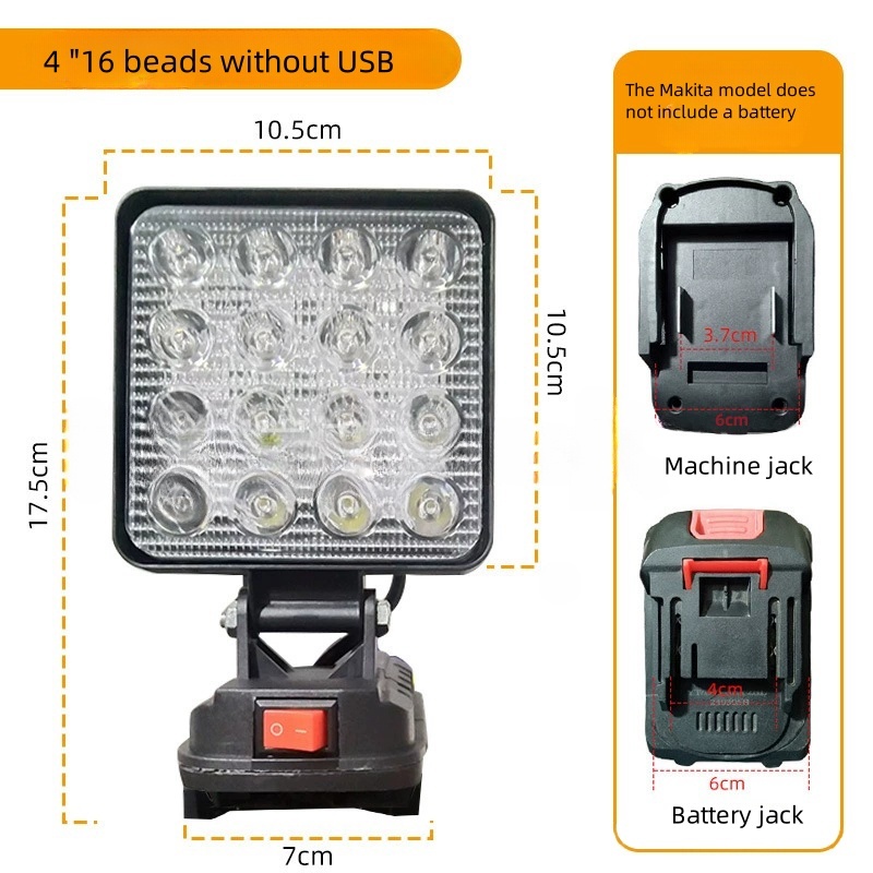 

Портативный Светодиодный Фонарь 4 Дюйма Для Батареи Makita