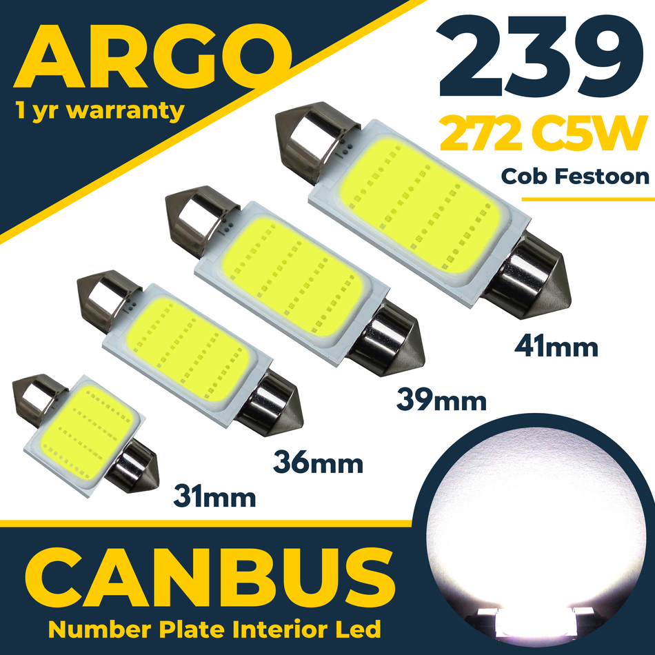 

2x239 272 автомобильные фотолампы C5W Festoon Cob White 31 36 39 41 мм 12 В