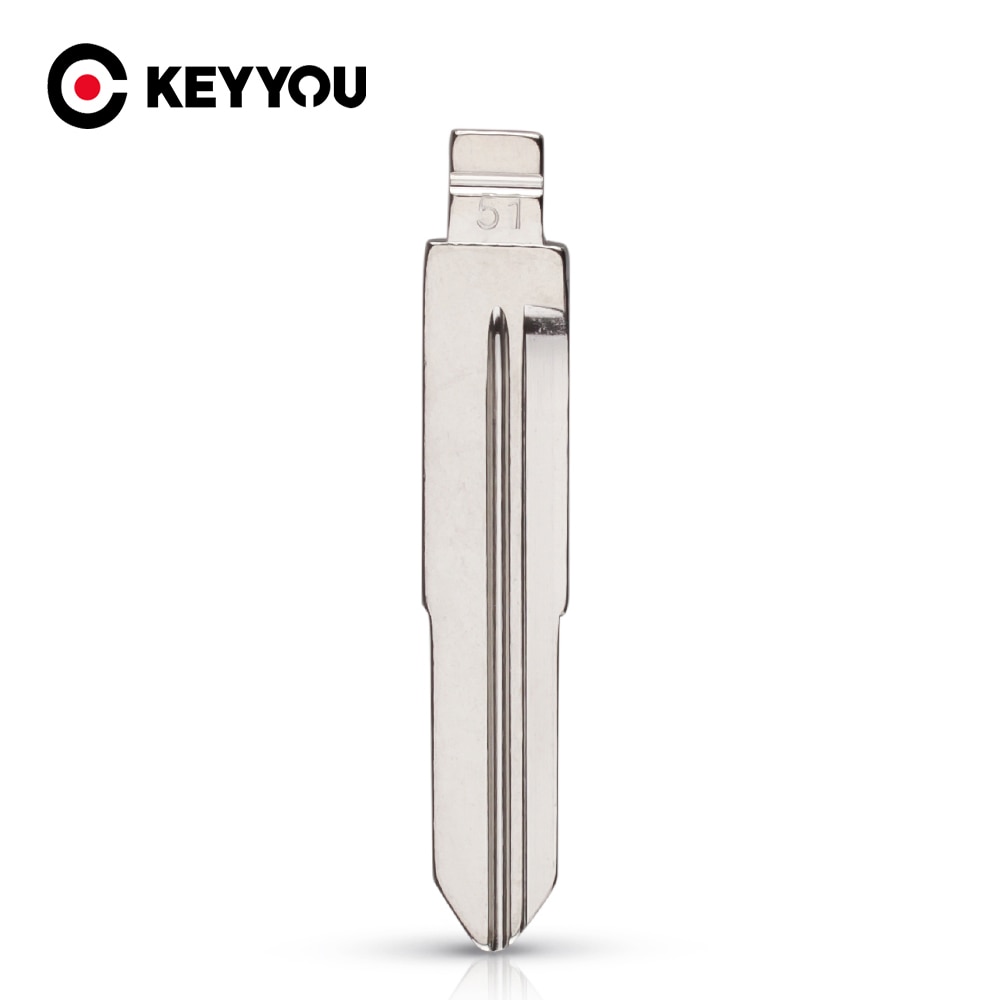 

KEYYOU, металлическая заготовка, необработанная застежка KD VVDI, Модель № 51 для Chery A5 A3 Tiggo