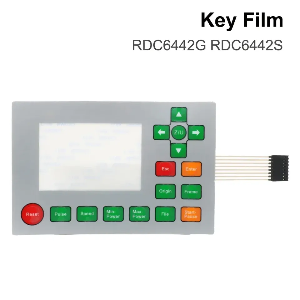 

QDHWOEL Ruida Control Cards Мембранный переключатель для RDLC320-A RDC6332M RDC6442S RDC6332G RDC6442G Панели Пленка для клавиатуры Маска