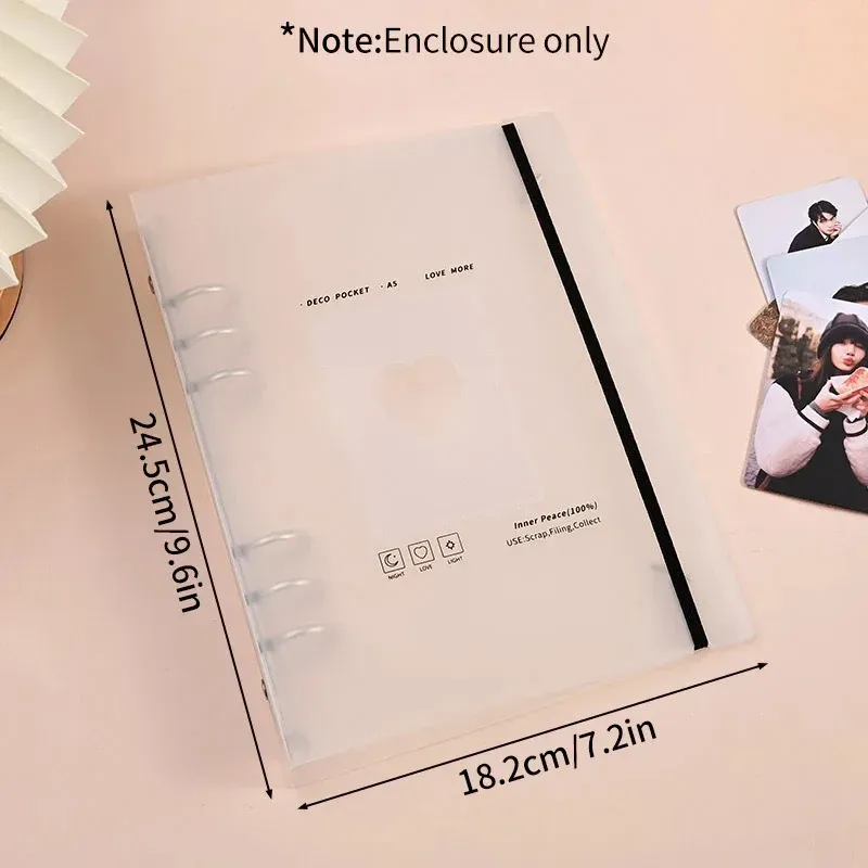 

A5 Loose-Leaf Photo Album Book Binder Photocards Kpop Card Collect Book DIY Cards Idol Photos Collection Book для хранения 바인더 속지