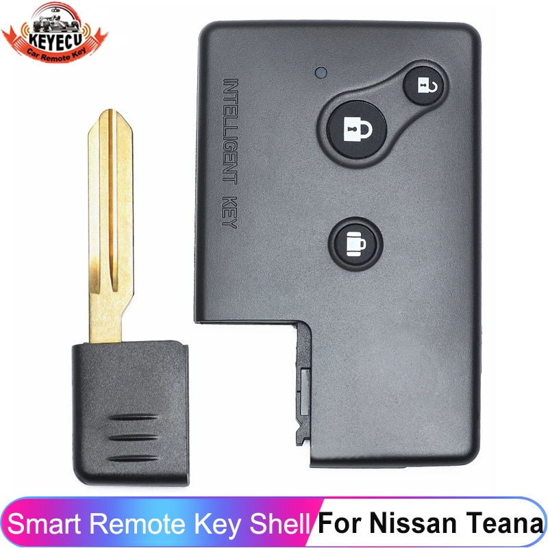 

KEYECU 3-кнопочный чехол для дистанционного ключа для Nissan Teana с маленьким ключом, сменный чехол для смарт-ключа (старая модель)