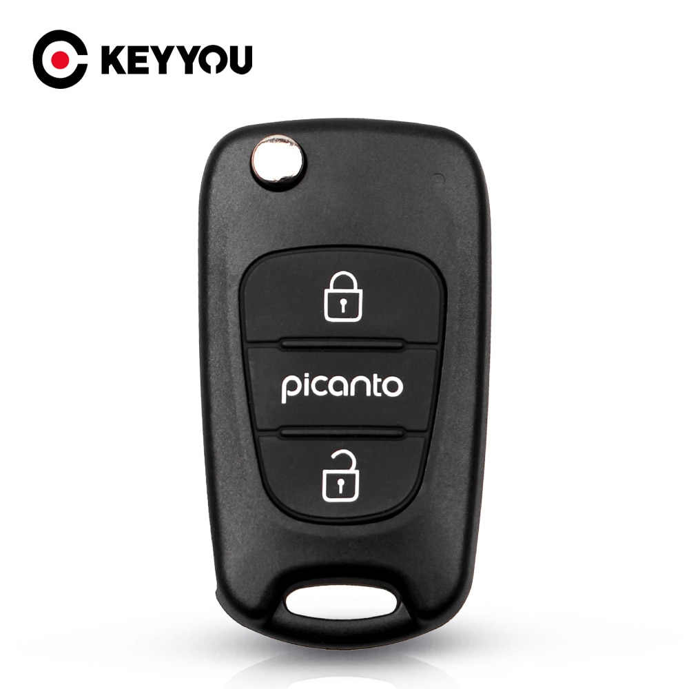 

Раскладной пульт дистанционного управления KEYYOU с 3 кнопками для Kia Picanto