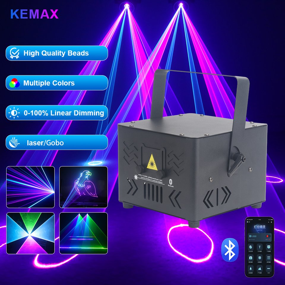 

Bluetooth анимационные лазерные фонари RGB